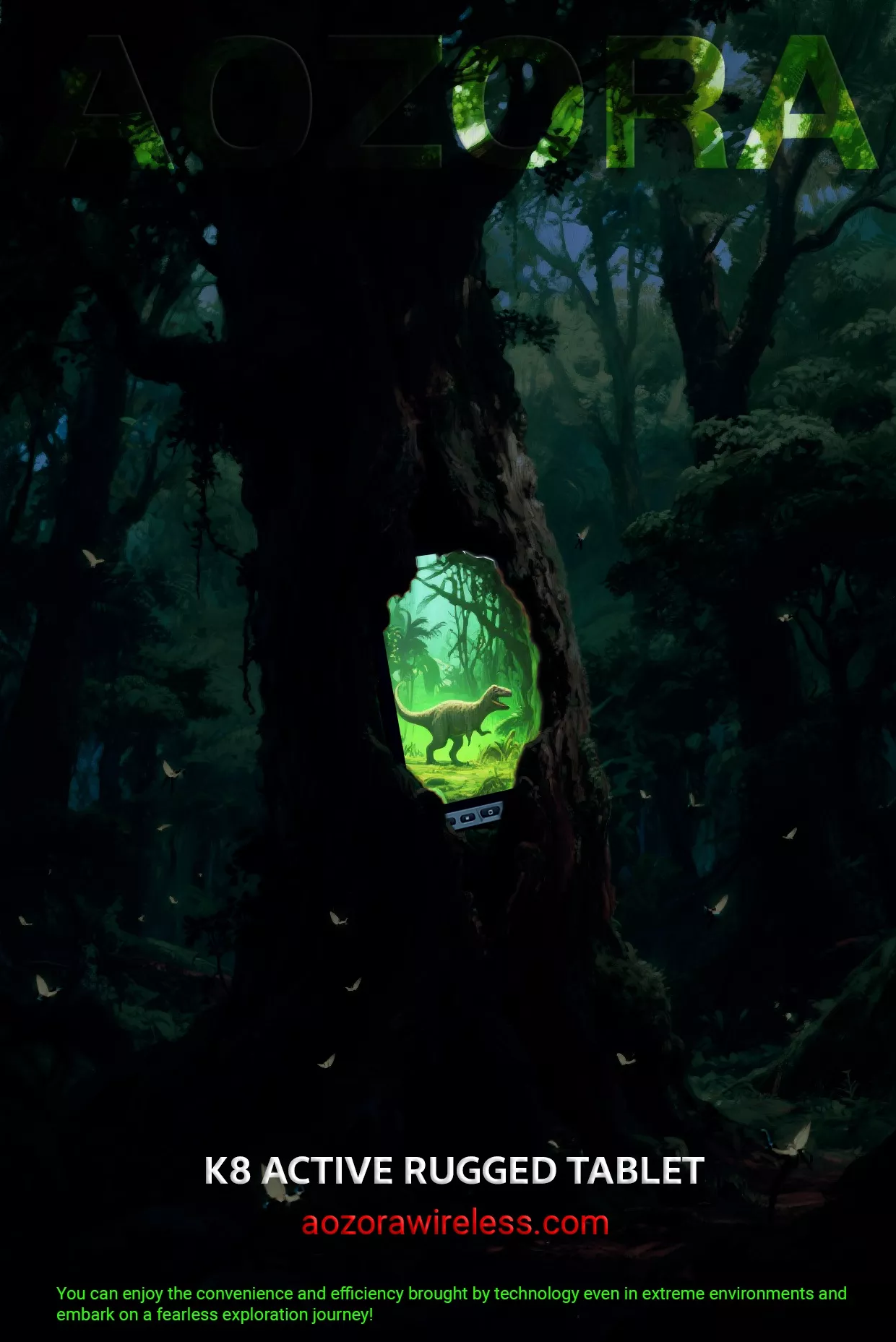 Kiedy starożytny las deszczowy spotyka cud technologii – wytrzymały tablet K8active