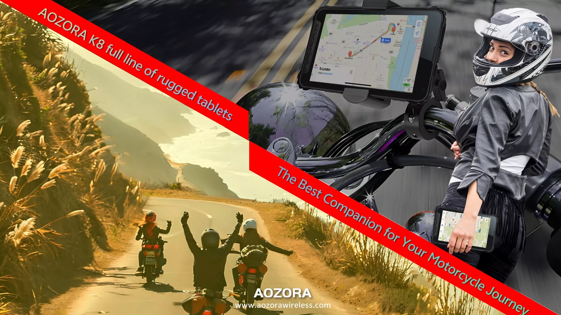 Die Bedeutung des robusten AOZORA K8 Active Tablets beim Motorradfahren