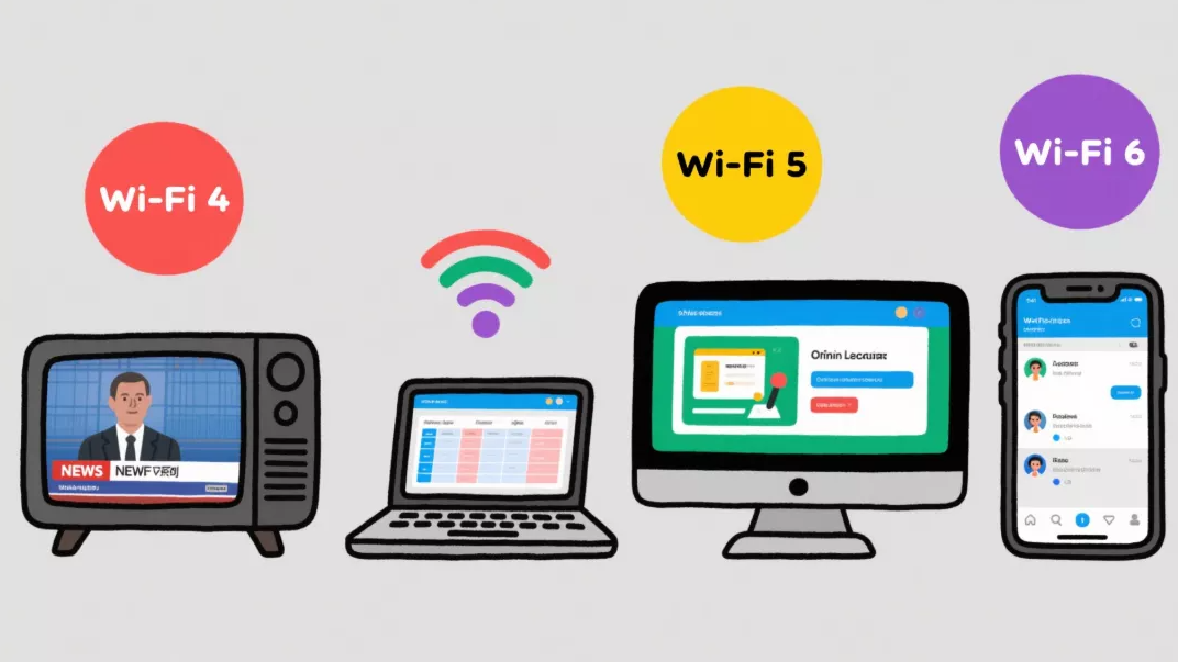 WiFi 4 vs WiFi 5 vs WiFi 6 - ຄວາມແຕກຕ່າງຄືແນວໃດ?
