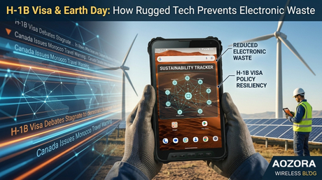 טכנאי עם טאבלט K8 Active במרכז פיקוד שריפות, המחשה של תקשורת חירום..jpg