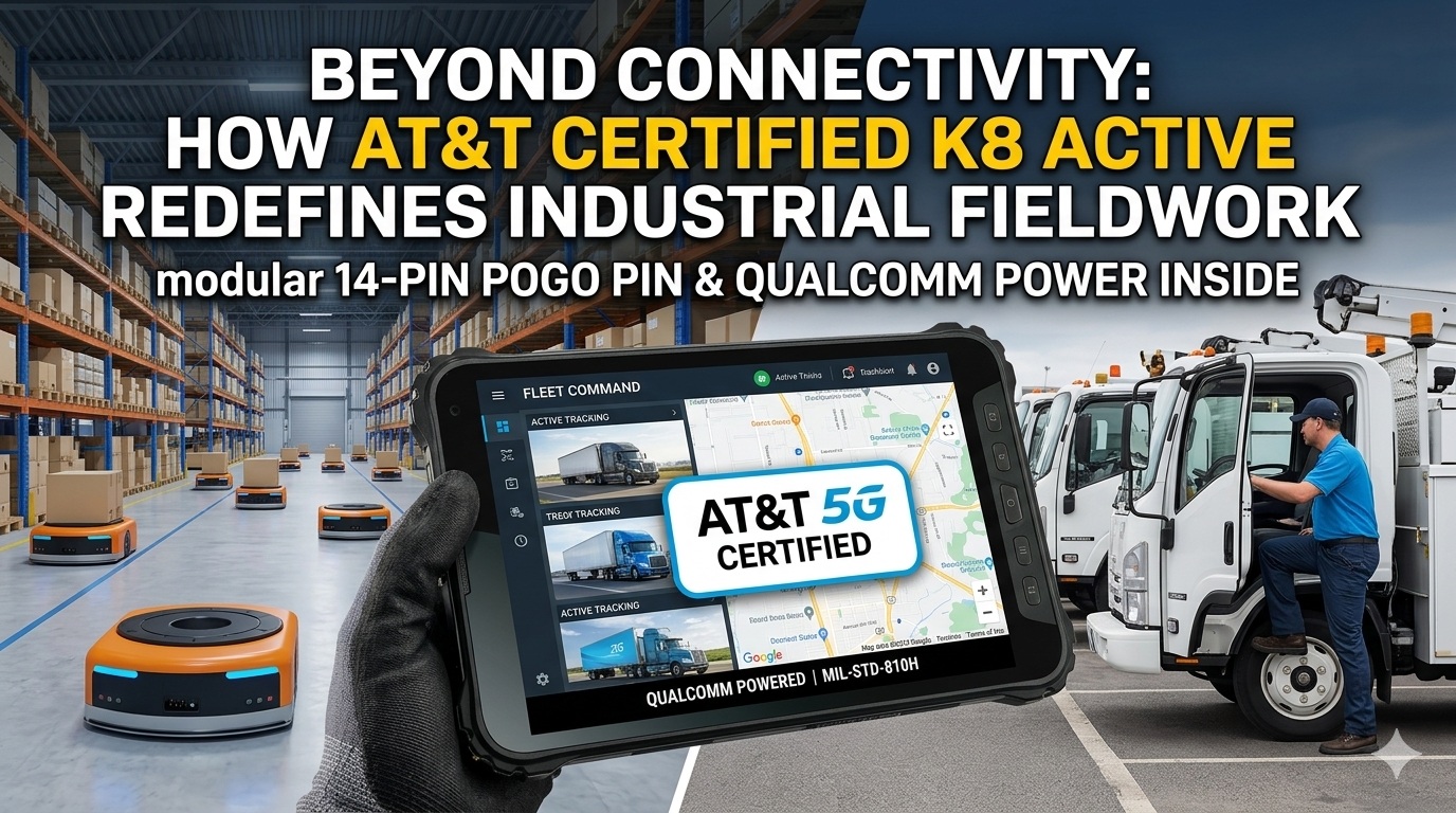 แท็บเล็ตที่ทนทานที่ผ่านการรับรองจาก AT&T: ประสิทธิภาพทางอุตสาหกรรมที่แอคทีฟ K8