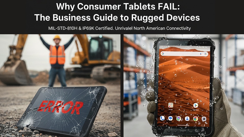Warum Verbraucher-Tablets scheitern: Der Business-Leitfaden 2026 zur Auswahl robuster Tablets f&uuml;r den industriellen Einsatz