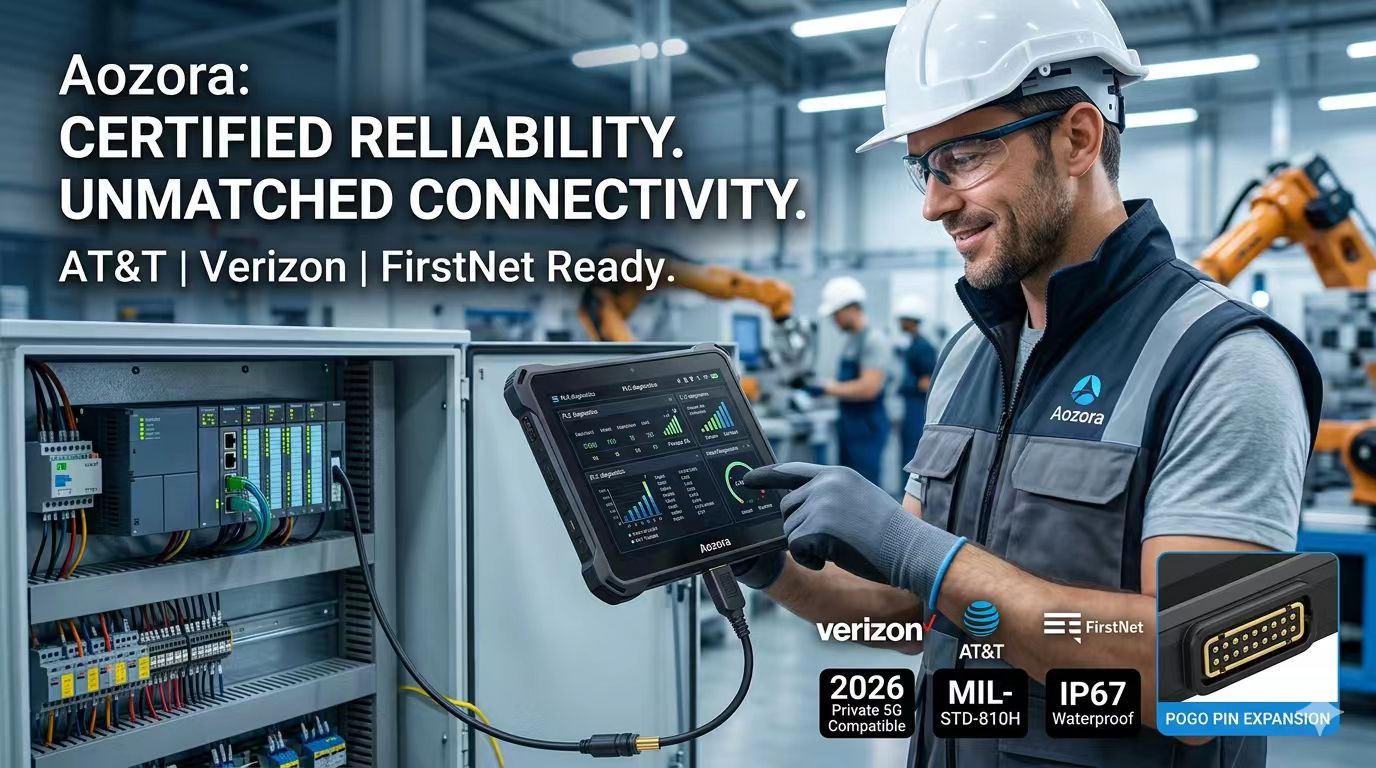 I migliori tablet robusti certificati Verizon e AT&T per l'Industria 4.0