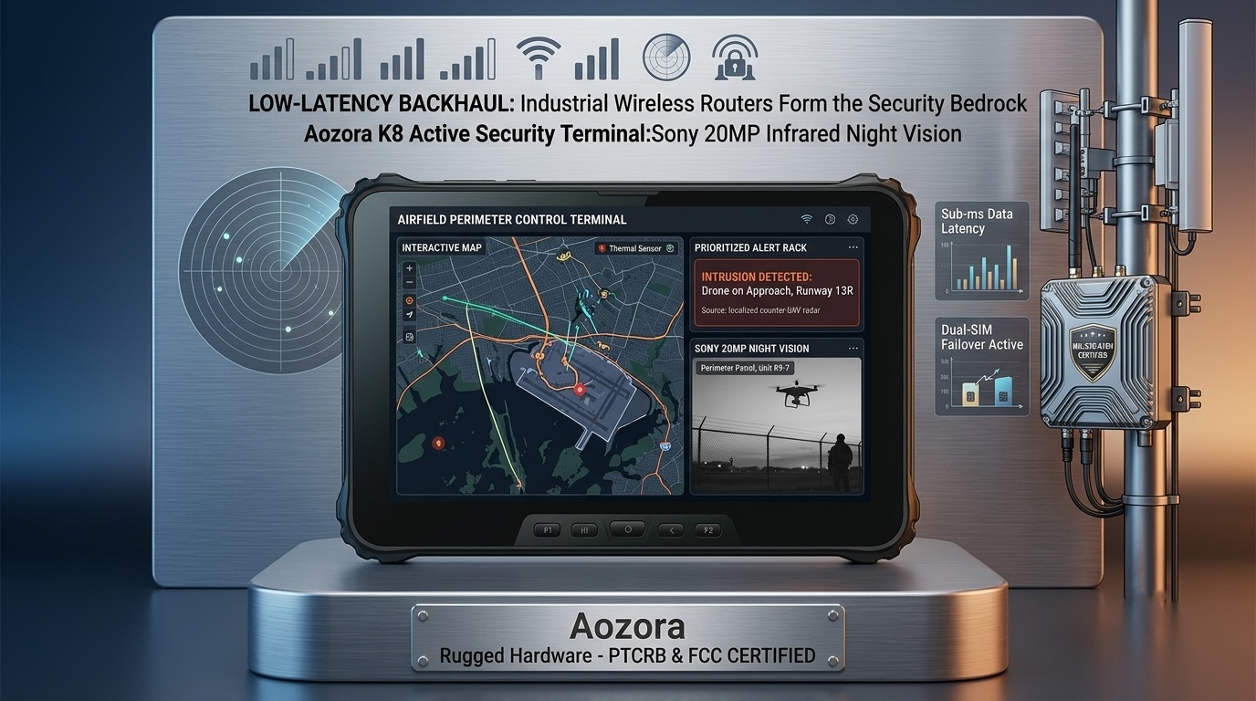 Mitigare i rischi a terra: il ruolo fondamentale dei router e dei tablet industriali robusti nell'aviazione moderna e nella sicurezza perimetrale