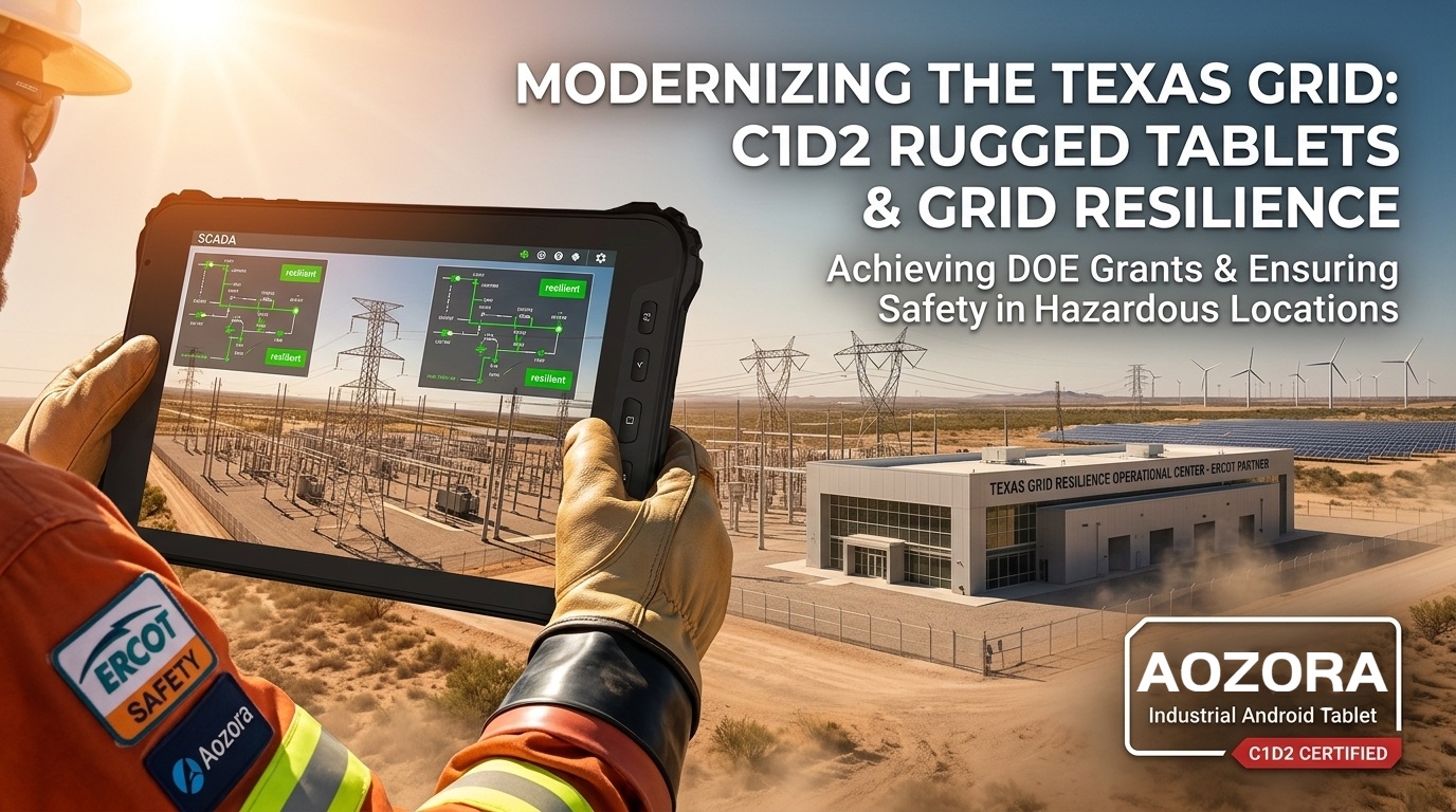 Modernisering van het Texas Grid: C1D2 IS-tablets en veerkracht van het elektriciteitsnet