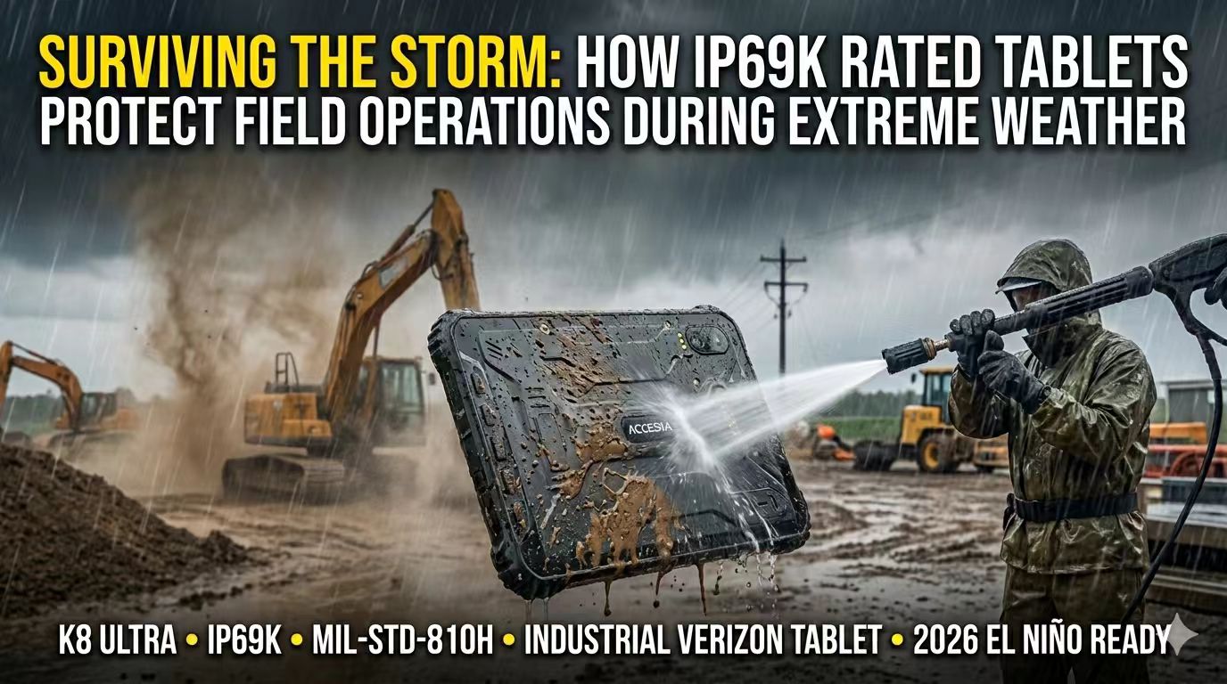 Il miglior tablet Verizon industriale per condizioni meteorologiche estreme ed El Ni&ntilde;o
