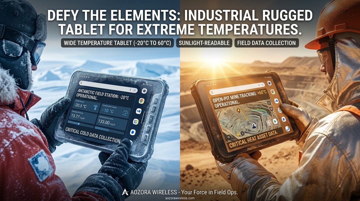Industri&euml;le robuuste tablet voor extreme temperaturen
