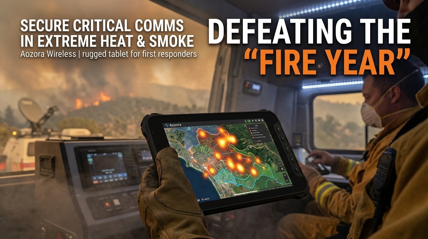 Rugged Tablet for First Responders: Wildfire Comms Guide