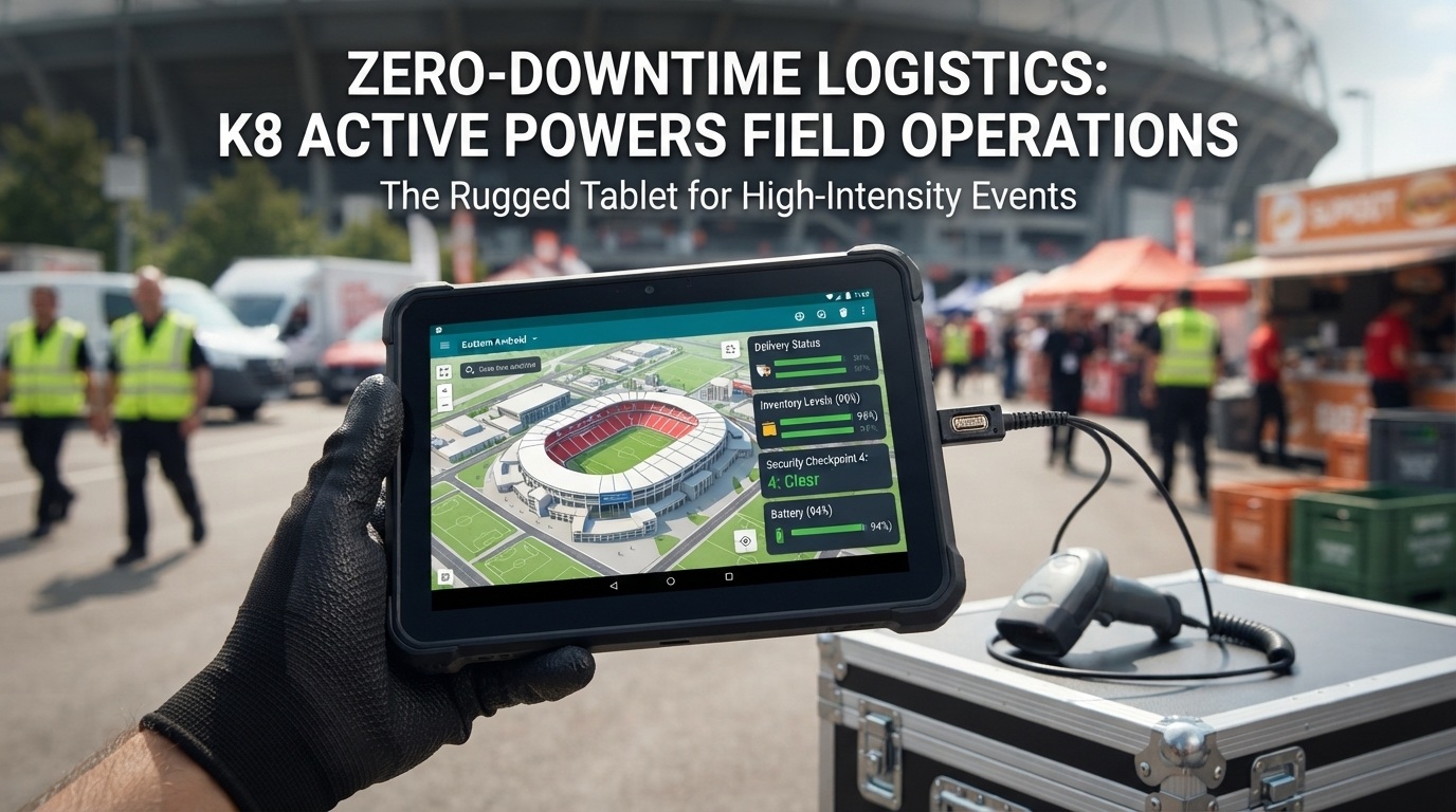 K8 Active&nbsp;: la tablette robuste pour une logistique de Coupe du monde sans temps d'arr&ecirc;t